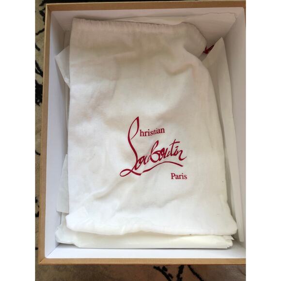 Christian Louboutin Red Bottom Orlato Black Spike Sneakers Size 45 New In Box - Picture 11 of 12